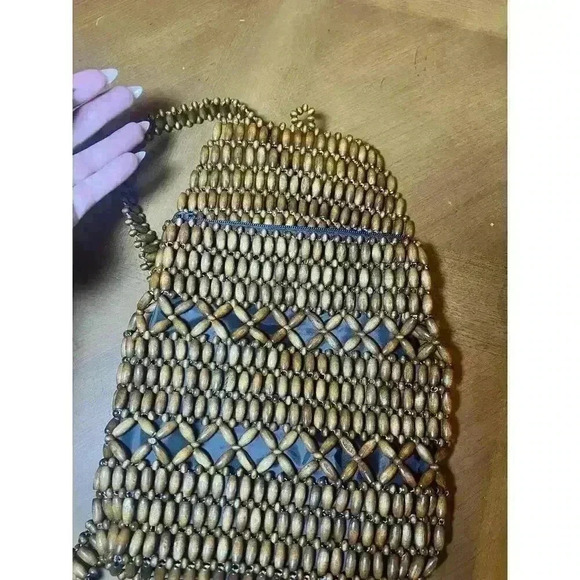 Vintage boho beaded mini backpack - Picture 5 of 6